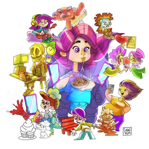 Boceto Infantil Cuba-Literat Azorín