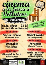 Cinema a la fresca a Velluters 2012 en Valencià