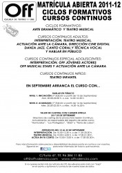 Off Escuela, inicio curso 2011-2012