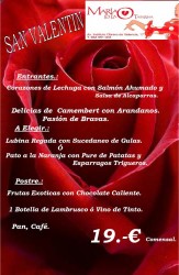 San Valentin en Maria de la O