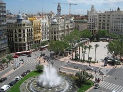 Plaza del Ayuntamiento de Valencia en Valencia